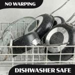 Granitestone Ceraluxe 20 Pc Ceramic Cookware Set Nonstick, Complete Pots and Pans Set Non Stick for Kitchen with Bakeware, Utensils & Steamer, Non Toxic Made Without PFOA PFOS, Oven & Dishwasher Safe