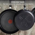 T-Fal Ultimate Hard Anodized Nonstick Pots and Pans Set 17 Piece, Nonstick Cookware Set with Fry Pan, Saucepans, Saute-Pan, Griddle, Dishwasher Safe, Onyx