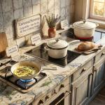 QuliMetal Nonstick Enameled Cast Iron Cookware Set, 7-Pcs Pots and Pans with Lid, Frying Pan Skillet, Sauce Pan, Healthy Round Dutch Oven Pot for Sourdough Bread Baking on All Stovetop, Cream White