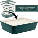 Country Kitchen Nonstick Stackable Bakeware Set - Deluxe Heavy Duty, Durable, Easy Release Baking Set, Sage, 13 Pcs