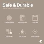 Bakken 8-Piece Ceramic Coated Bakeware Sets, Nonstick Aluminized Steel Pans with Muffin, Loaf, Cake, Roasting Pan, & Cooling Rack, Oven Safe Up To 500°F, Dishwasher Safe, BPA, PTFE & PFAS Free, Green