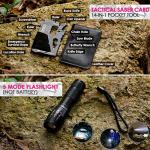 Vioview Emergency Survival Kit and First Aid Kit, Self Defense Kit Safety Kit for Women with Tactical Molle Pouch, Gifts for Women Outdoor Adventure Camping Hiking Hunting