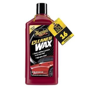 Meguiar's Cleaner Wax - Liquid Car Wax, Cleans, Polishes and Protects Your Vehicle - Easy to Use, Long-lasting Shine - 16 Oz