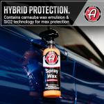 Adam's Polishes Spray Wax 16oz - Premium Infused Carnauba Car Wax Spray For Shine, Polish & Top Coat Paint Protection | Car Wash Enhancer & Clay Bar Lubricant | Car Boat Motorcycle RV Detailing
