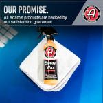 Adam's Polishes Spray Wax 16oz - Premium Infused Carnauba Car Wax Spray For Shine, Polish & Top Coat Paint Protection | Car Wash Enhancer & Clay Bar Lubricant | Car Boat Motorcycle RV Detailing