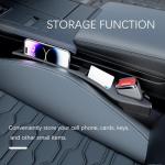 YGDMD 2PCS Car Seat Gap Filler Organizer,2 in 1 Car Gap Filler with Fill and Storage Function for Storing Phones Keys Cards,Universal Multifunctional No Drop Seat Guard for Cars