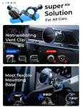LISEN for 15W MagSafe Car Mount Charger,MagSafe Charger,Wireless Car Charger,Magnetic Phone Holder for Car,Phone Holders for Your Car Accessories for Women Men Jeep Ford F150 for iPhone 17-12,Samsung