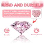 4PCS Heart-Shaped Car Vent Clips with Rhinestone,Bling Air Vent Clips Car Decorations,Premium Shiny Car Clips for Vents CCar Accessories Interior for Cars,Trucks,SUVs (Pink)