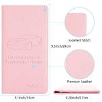 Valardoh Premium Car Registration and Insurance Card Holder, Car Document Holder for Cards, Driver License & other Essential Documents (Pink)