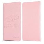 Valardoh Premium Car Registration and Insurance Card Holder, Car Document Holder for Cards, Driver License & other Essential Documents (Pink)