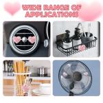 4PCS Heart-Shaped Car Vent Clips with Rhinestone,Bling Air Vent Clips Car Decorations,Premium Shiny Car Clips for Vents CCar Accessories Interior for Cars,Trucks,SUVs (Pink)