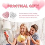 4PCS Heart-Shaped Car Vent Clips with Rhinestone,Bling Air Vent Clips Car Decorations,Premium Shiny Car Clips for Vents CCar Accessories Interior for Cars,Trucks,SUVs (Pink)