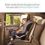 Munchkin Brica Sun Safety Car Window Shade with Heat Alert, Helps Block UVA/UVB Rays, 2 Pack, Black