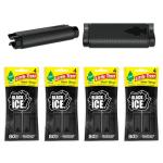 LITTLE TREES Car Air Freshener | Vent Wrap Provides Long Lasting Scent, Invisibly Fresh | 16 Air Fresheners | Black Ice