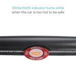 Munchkin Brica Sun Safety Car Window Shade with Heat Alert, Helps Block UVA/UVB Rays, 2 Pack, Black