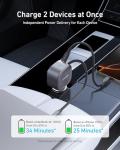 Anker Retractable USB-C Car Charger, 75W Max Fast Charging with Built-in Retractable Cable Car Adapter, Car Accessories for iPhone 17/16 Series, Galaxy S25/S24, MacBookPro/Air, iPad, and More