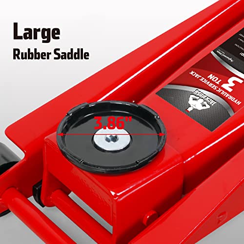 3-Ton Steel Hydraulic Jack for SUVs and Trucks