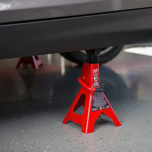Torin Big Red Steel Jack Stands - 3 Ton Pair