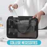 Portable Bathing Bag Mesh Shower Toiletry Pouch Travel Makeup Storage Holder Bathroom Accessories Organizer Beach Bag