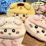 Cute Cartoon Chiikawa Plush Storage Bag Fit Kawaii Large Capacity Beauty Toiletry Makeup Pencil Case Girl Heart Birthday Gift