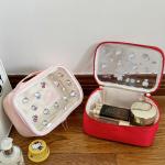 Sanrio Hello Kitty Cute Travel Portable Makeup Bag Large Capacity Toiletry Storage Bag Kawaii Y2K Transparent Cosmetic Bag Gifts