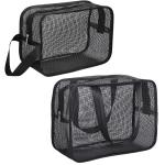 Mesh Shower Caddy Tote Bag Cosmetic Storage Bag Multifunctional Shower Bag Large Capacity Portable Toiletry Organizer