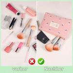 Small Cosmetic Bag, Canvas Travel Cosmetic Bag, Canvas Makeup Bag, Coin Purse, Multifunctional Cosmetic Bag, Women's Portable Toiletry Bag, 17 X 11.5 X 4cm , Multiple Colors