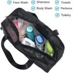 Mesh Shower Caddy Tote Bag Cosmetic Storage Bag Multifunctional Shower Bag Large Capacity Portable Toiletry Organizer