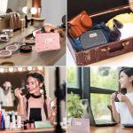 Small Cosmetic Bag, Canvas Travel Cosmetic Bag, Canvas Makeup Bag, Coin Purse, Multifunctional Cosmetic Bag, Women's Portable Toiletry Bag, 17 X 11.5 X 4cm , Multiple Colors