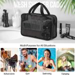 Mesh Shower Caddy Tote Bag Cosmetic Storage Bag Multifunctional Shower Bag Large Capacity Portable Toiletry Organizer