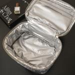 Puffer Makeup Bag Travel Organizer, Lightweight Cosmetic Storage Bag with Zipper, Portable Toiletry Bag for Women