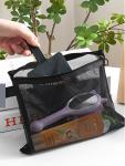 1/5/10pcs Mesh Clear Cosmetic Bags Women Black Makeup Bag Portable Travel Toiletry Organizer Case Lipstick Storage Pouch Gift