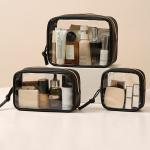 PVC Clear Makeup Case Toiletry Bag Multipurpose Travel Kit Portable  Large Capacity Dust Proof Organizer Transparent Storage Bag
