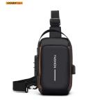 HOMEFISH Stylish Men's Sling Bag - Durable Oxford Fabric, Crossbody Chest Pack with Phone Pocket, Zip Closure for Daily Commute