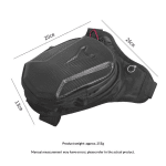 HOMEFISH 1PC Black Motorcycle Leg Bag Waterproof Rider Waist Bag Cycling Bike Crossbody Bag Motorcycle Equipment
