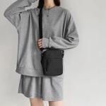 Men's and women's single-shoulder bags, crossbody bags, solid-colored single-shoulder small bags, lightweight mobile phone bags
