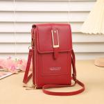 New transparent touchscreen phone bag trend simple crossbody small bag phone women's bag change bag vertical design