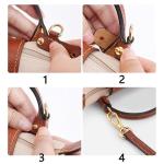 Leather Replacement Crossbody Bag Strap For Longchamp Mini Bag Shoulder Strap Without Punching Modification Bag Accessories