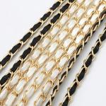 PU Leather Metal Chain Accessories Crossbody Shoulder Portable Wrist Bag Chain Strap Replacement Luggage Accessories Versatile