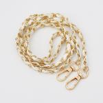 PU Leather Metal Chain Accessories Crossbody Shoulder Portable Wrist Bag Chain Strap Replacement Luggage Accessories Versatile