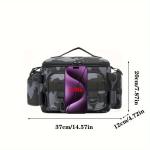A practical fishing gear bag - canvas waist bag crossbody shoulder bag, universal travel sports bag
