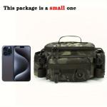 A practical fishing gear bag - canvas waist bag crossbody shoulder bag, universal travel sports bag