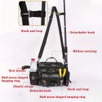 A practical fishing gear bag - canvas waist bag crossbody shoulder bag, universal travel sports bag