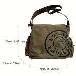 Women's Canvas Shoulder Bag Large Capacity Crossbody Bag Cartoon Messenger Tote Bag Bags Bags
