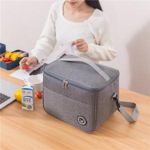 Capacity hand-held with shoulder strap insulated bag, lunch box bag, student thickened waterproof lunch bag。-zmt