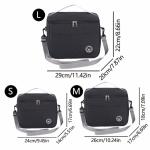 Capacity hand-held with shoulder strap insulated bag, lunch box bag, student thickened waterproof lunch bag