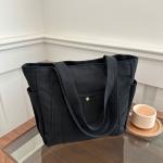 Homefish Capacity Canvas Tote Bags for Work Commuting Carrying Bag College Style Student Outfit Book Shoulder Bag Shopping Bag