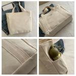 Homefish Capacity Canvas Tote Bags for Work Commuting Carrying Bag College Style Student Outfit Book Shoulder Bag Shopping Bag