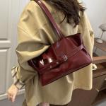 Fashionable Medium Size Versatile Tote Handbag for Daily Use Ethnic Style Synthetic Leather and Canvas Bag