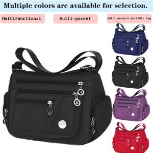 New style neutral nylon fabric ladies' handbag Oxford cloth shoulder strap crossbody bag travel bag multi-compartment casual bag